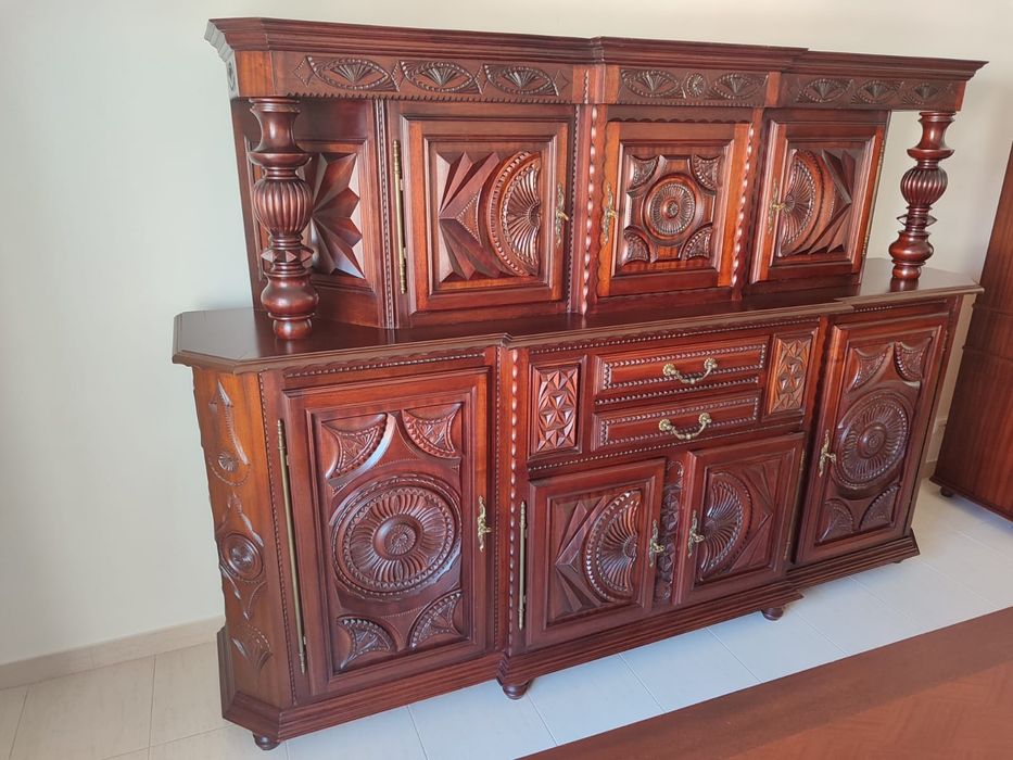 Buffet sala estar mogno acajou possibilidade de entrega