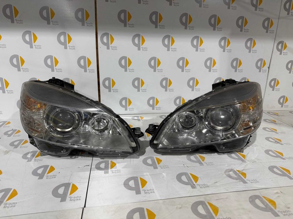 Ópticas faróis Mercedes classe c w204 xenon