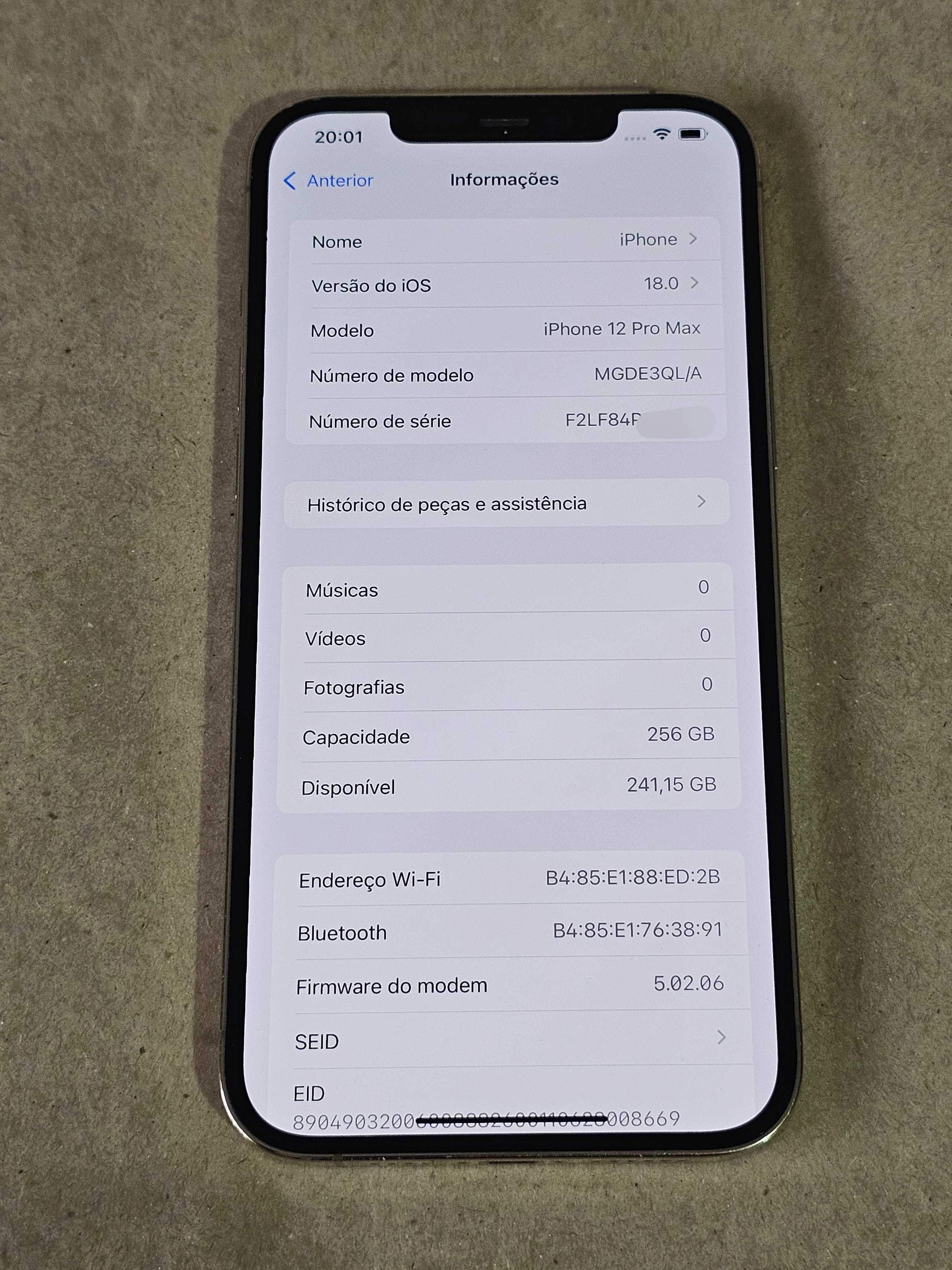 Iphone 12Pro Max 256Gb.  Excelente estado. Bateria 71%