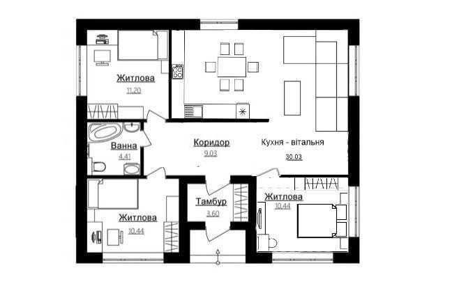Продаж будинку в Тарасівка Київська обл. в оточенні лісу