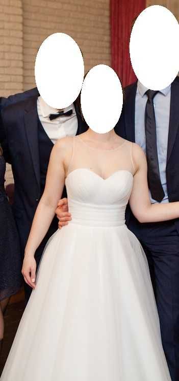 Suknia ślubna księżniczka 170 cm biała