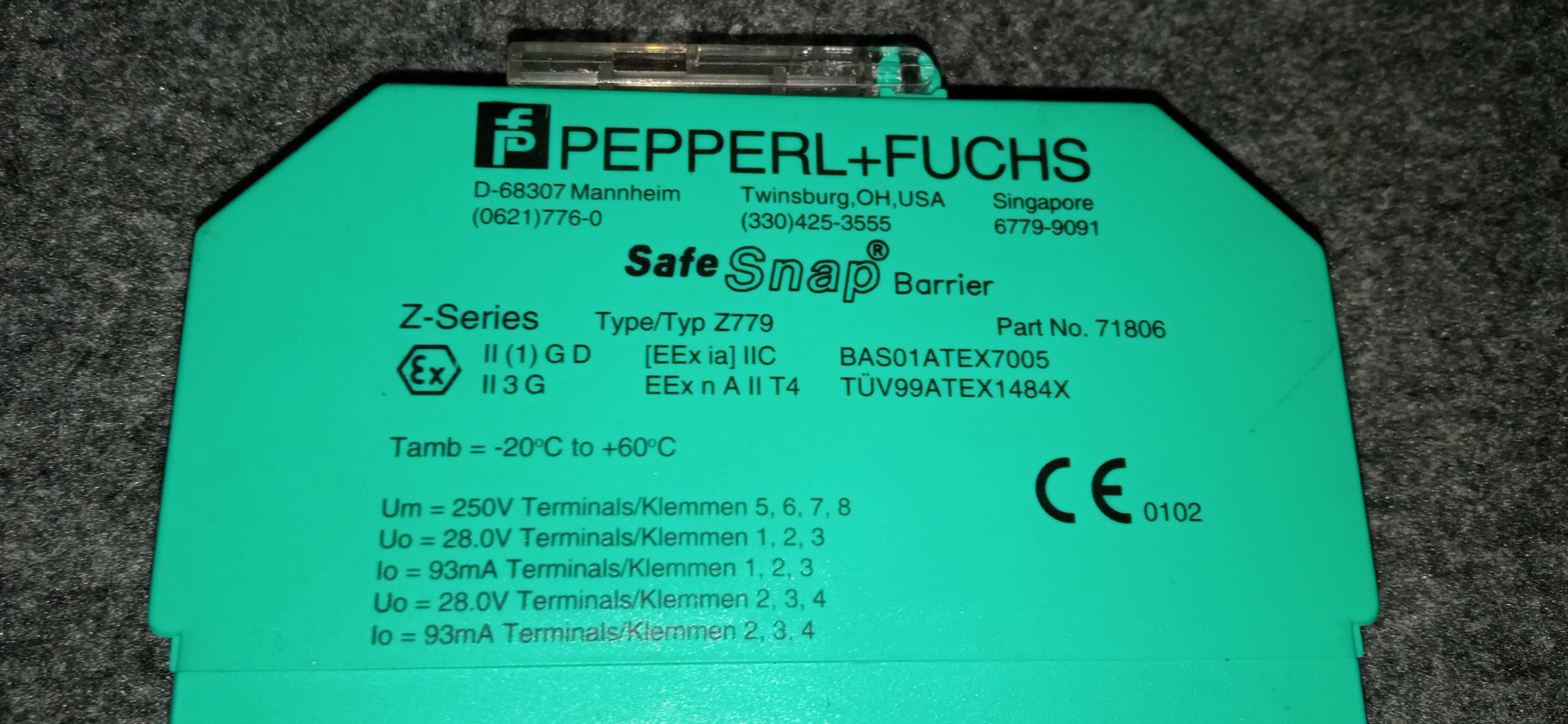 Бар'єр Модуль реле безпеки PEPPERL + FUCHS Z779 SAFESNAP 71806