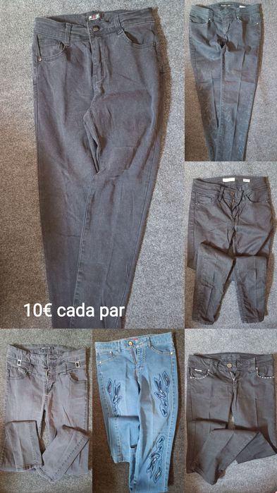 Calça de ganga femeninas