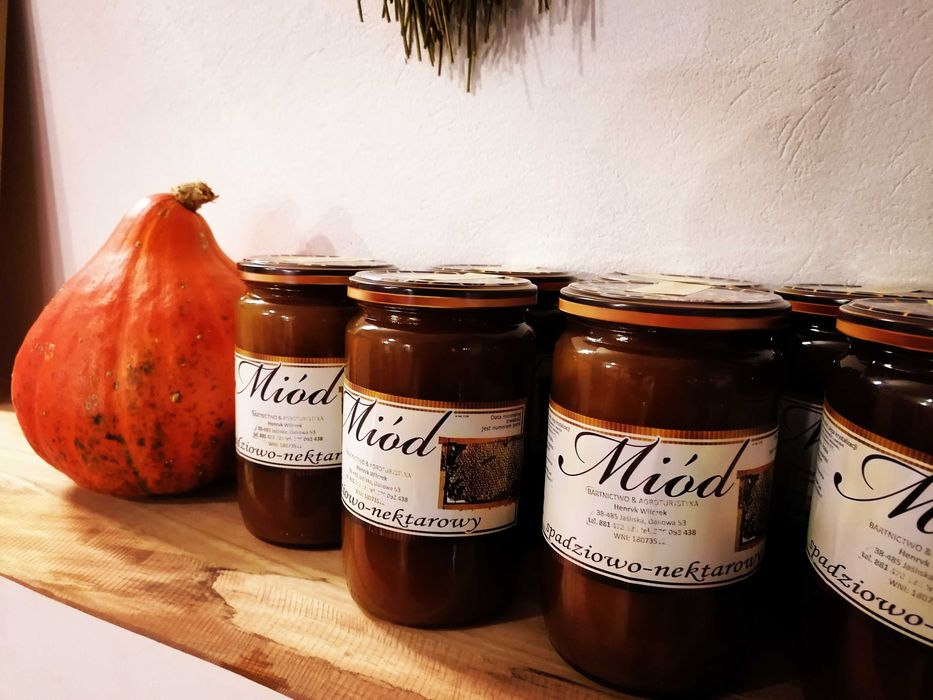 Miód spadziowy spadź iglasta 500 ml/ 45zl