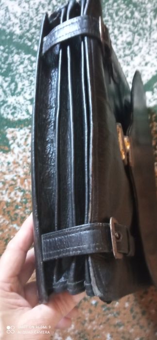 Przedwojenna teczka skóra