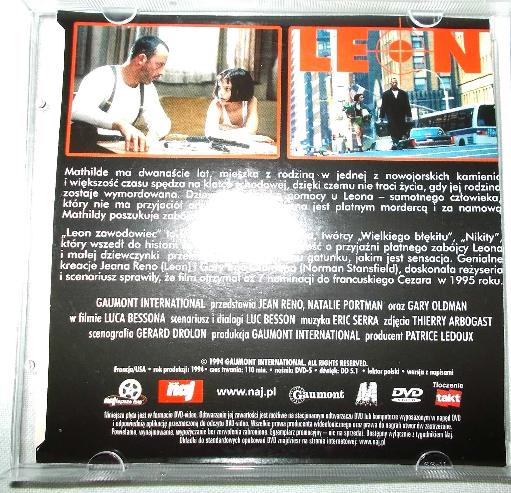 Film DVD - Leon Zawodowiec - (1994r.)