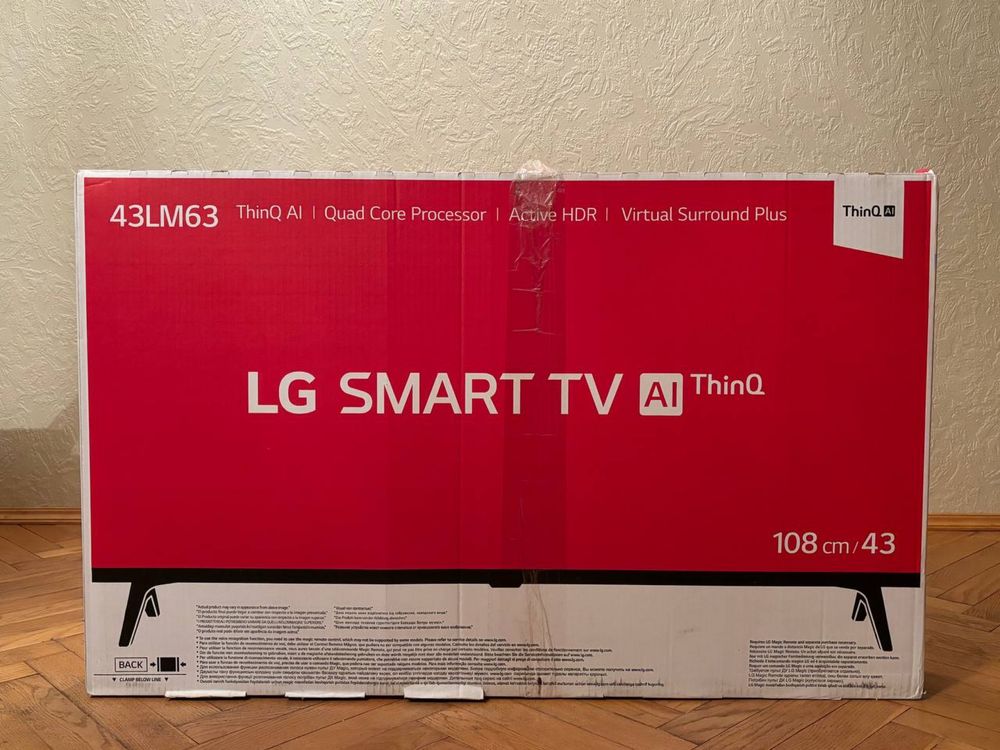 LG 43 inch FHD Digital Smart TV with ThinQ AI 43LM63
