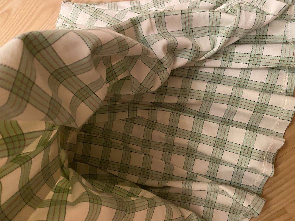 Bershka spódniczka plisowana krótka w kratkę