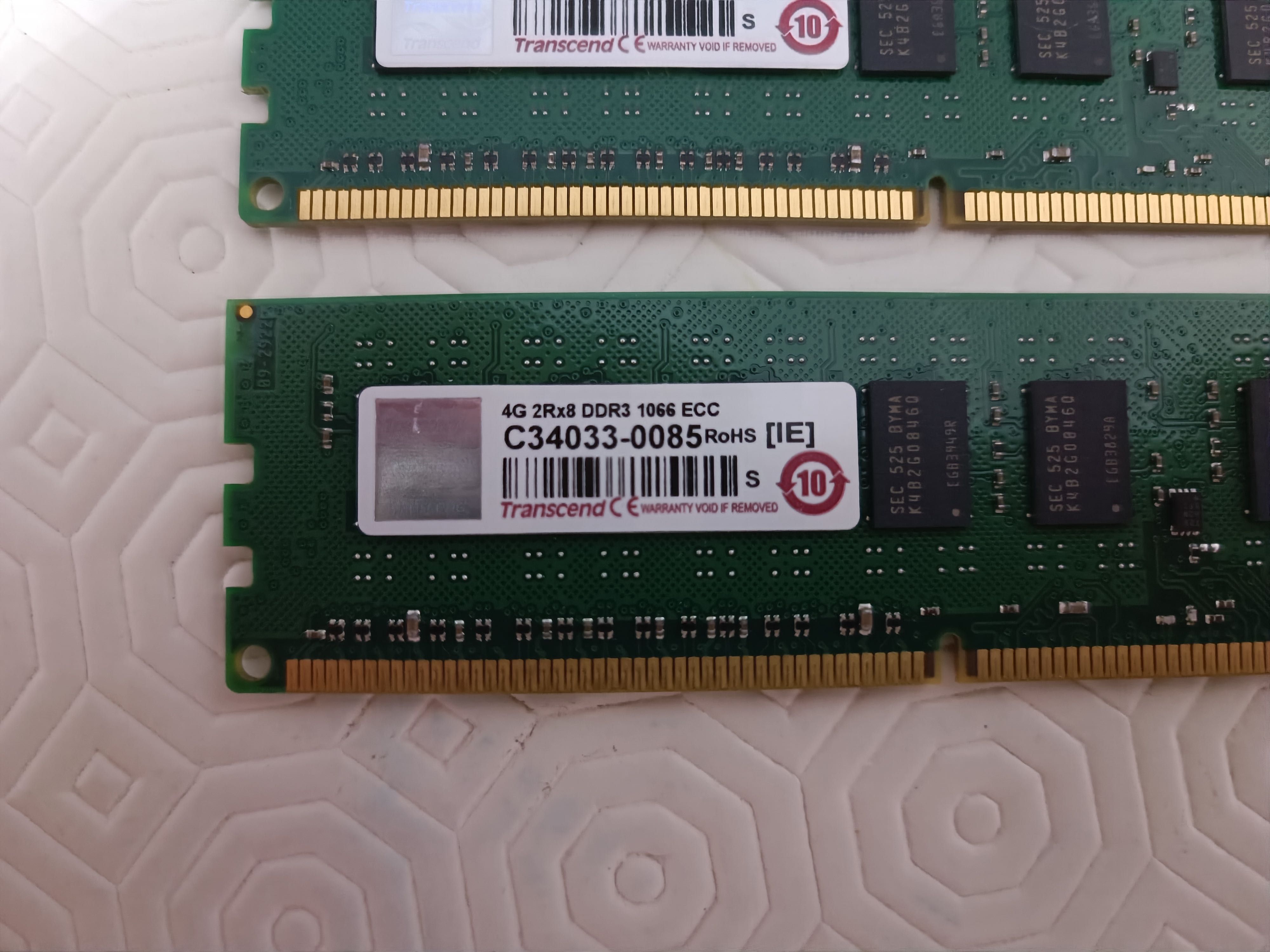 2 x 4GB 2Rx8 DDR3 1066 ECC - Transcend