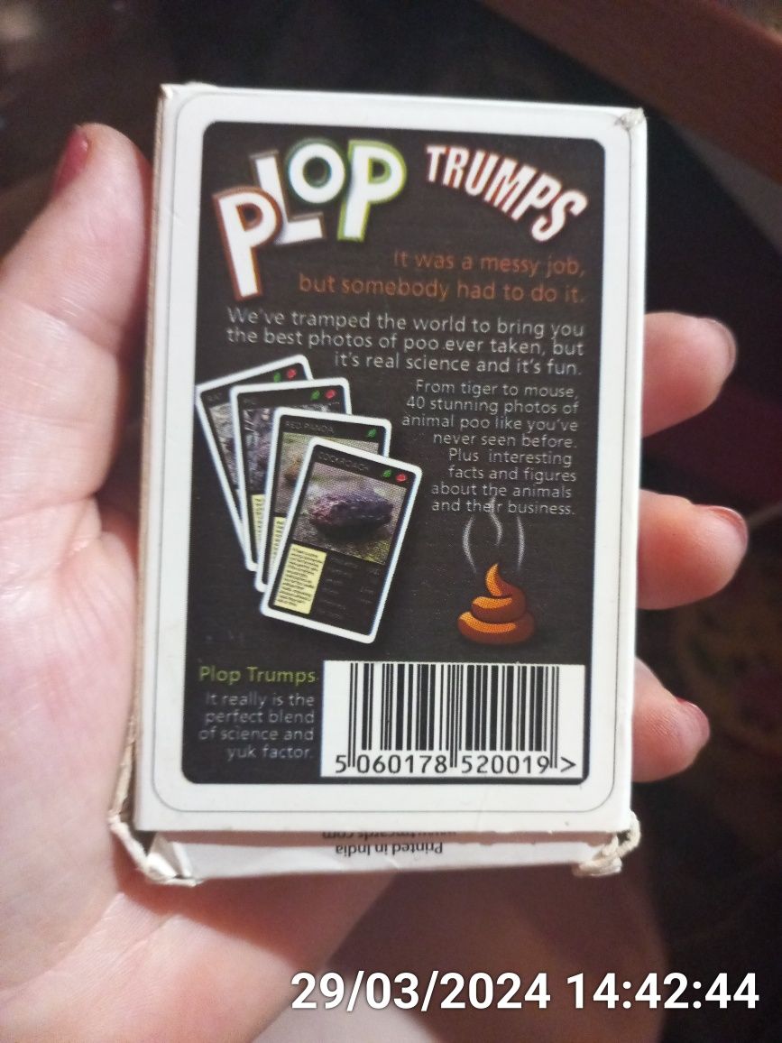 Игра карточки Pop trumpsанглийский фото фиксации животкых