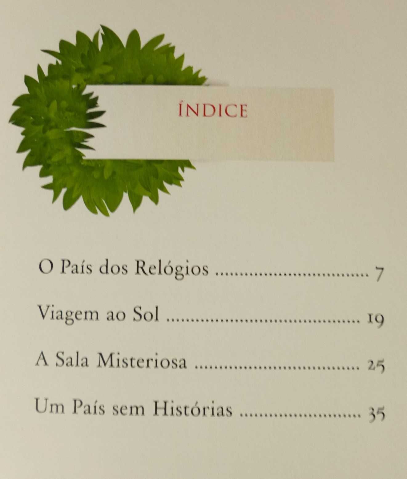 livro "O País dos Relógios e Outras Histórias"