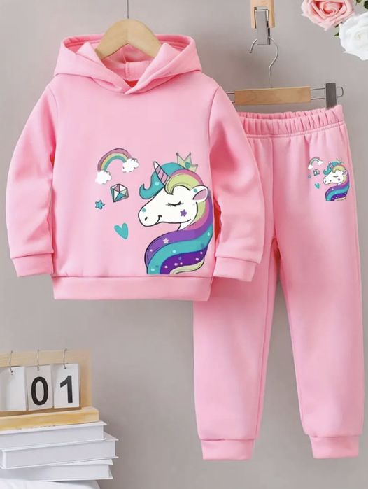 Розпродаж! Теплий костюм на флісі дитячий для дівчинки