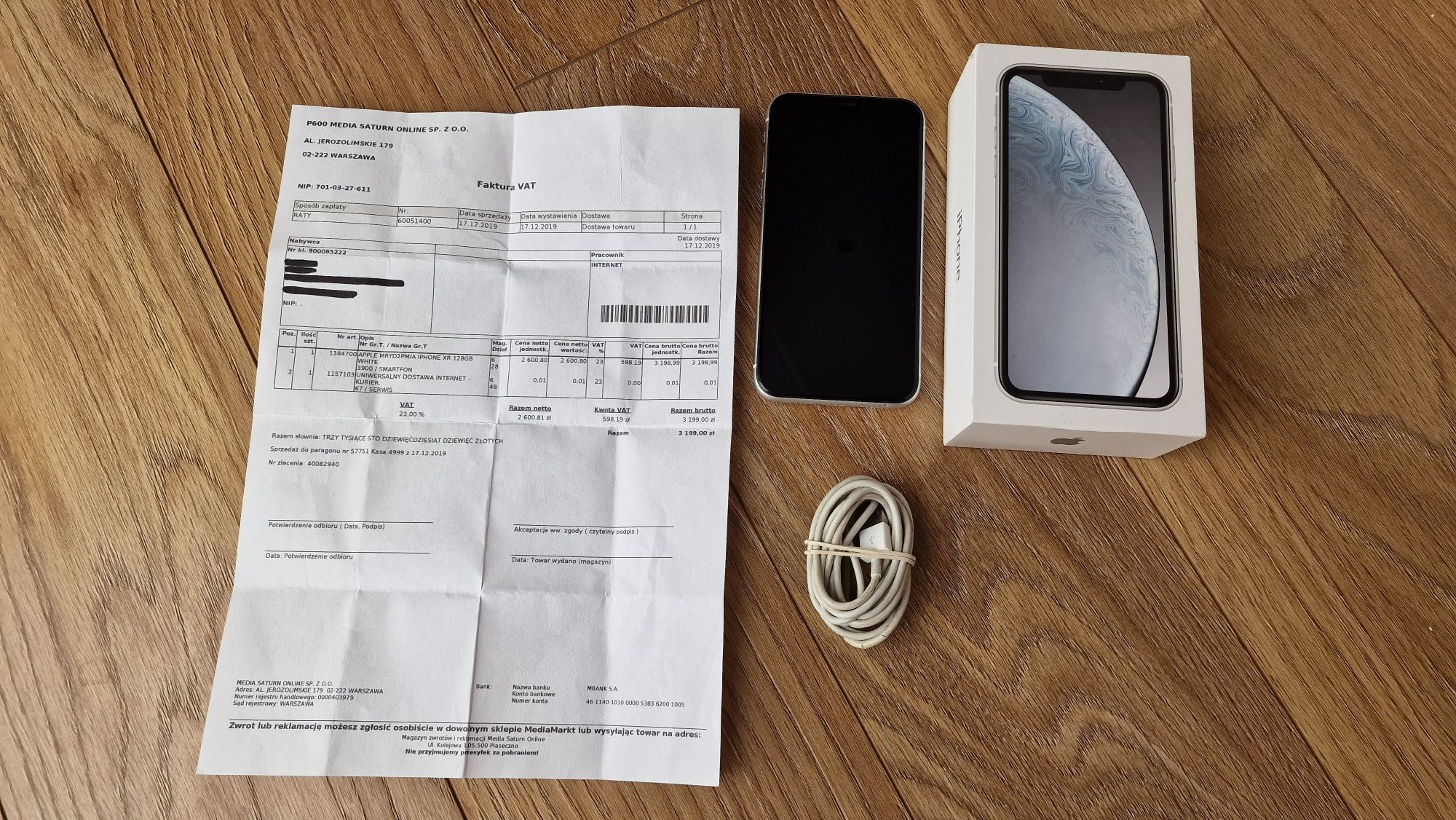 iPhone XR 128GB BIAŁY