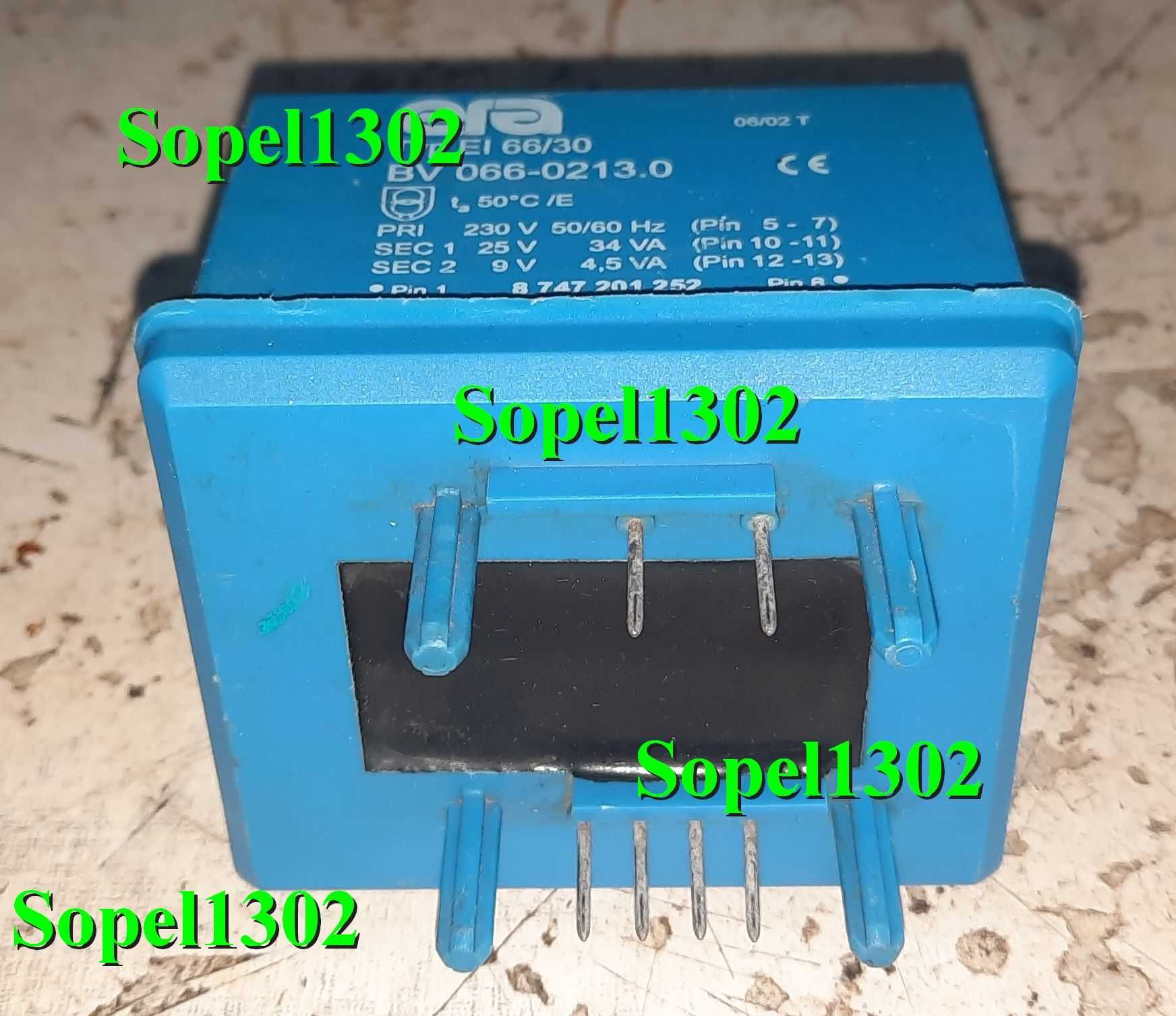 Transformator era EI 66/30  230V / 25V i 9V z odzysku.