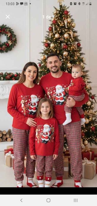 Pijama de natal para toda a família