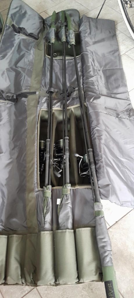 Mega zestaw wędkarski! Wędka Daiwa Longbow Df Carp 3,66m