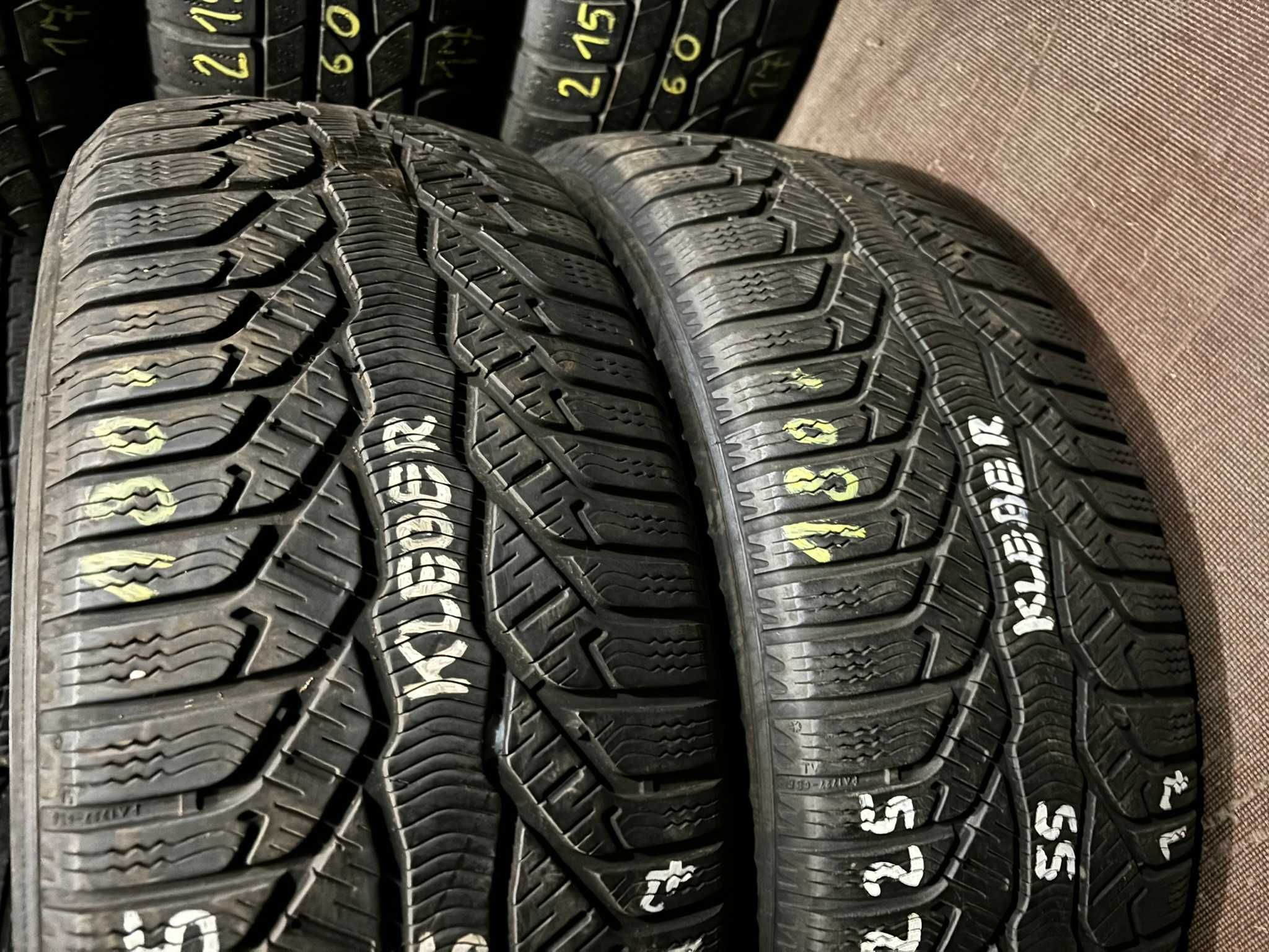 2X Opony Zimowe 225/55R17 101H KLEBER KRISALP HP2 5.1MM SPR. CAŁE!