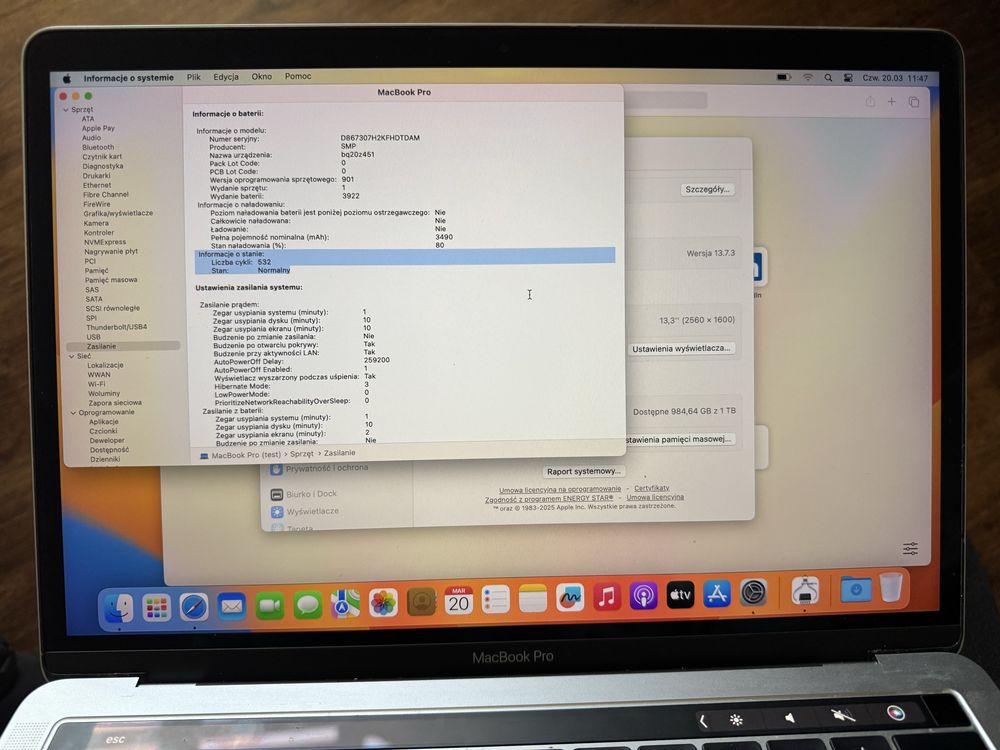 MacBook Pro 13 2017 i7 16ram 1tb Space Gray
