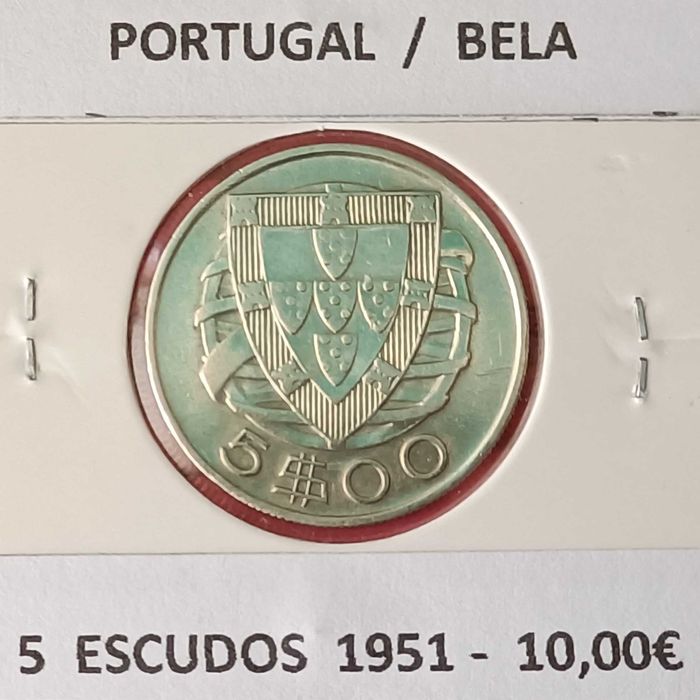 2 Moedas 5 Escudos Prata da 2ª República (Emissão Anual )