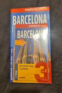 Guidebook + city atlas + Map Barcelona