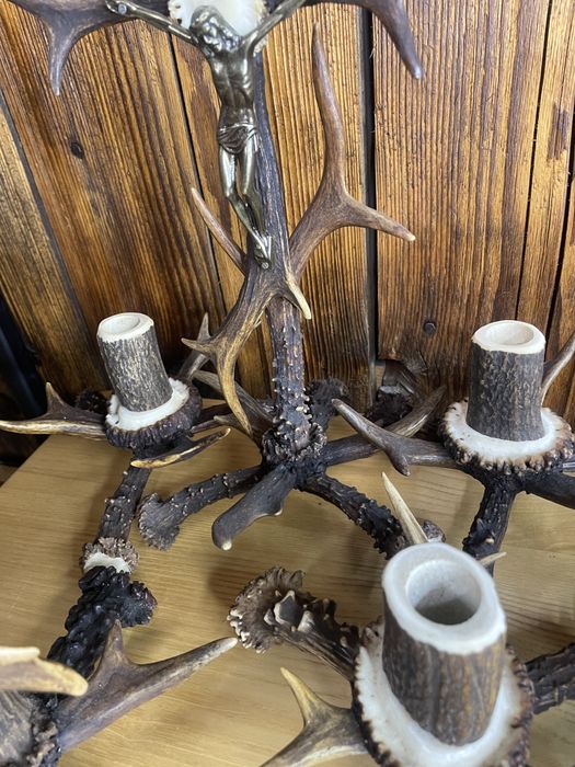 Kolędnik zestaw kolędowy z poroża poroże jeleń łoś koziołek