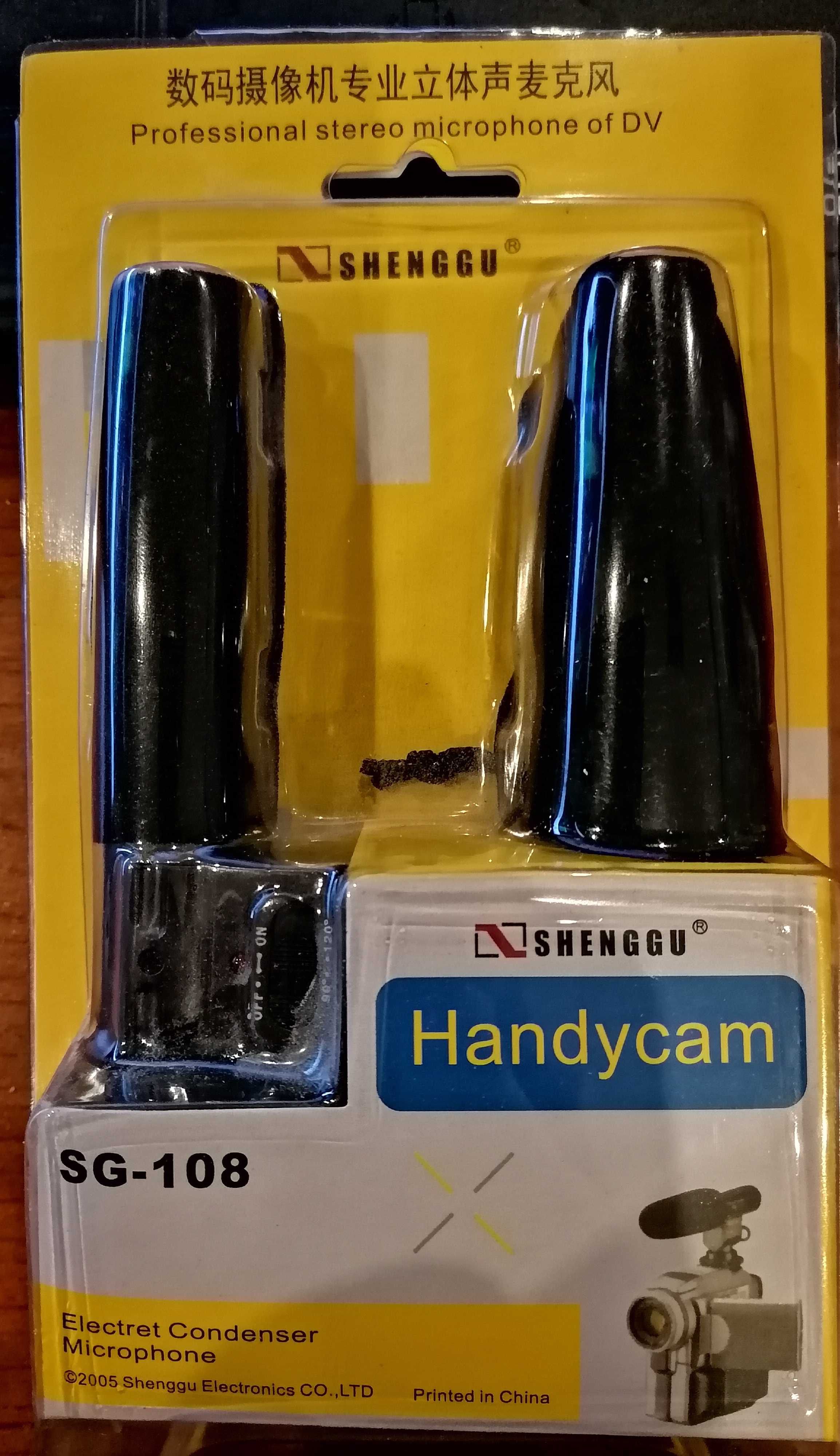 Mikrofon stereo pojemnościowy SG-108 do kamer i lustrzanek