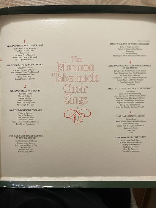 Winyl The Mormon Tabernacle Choir Sings