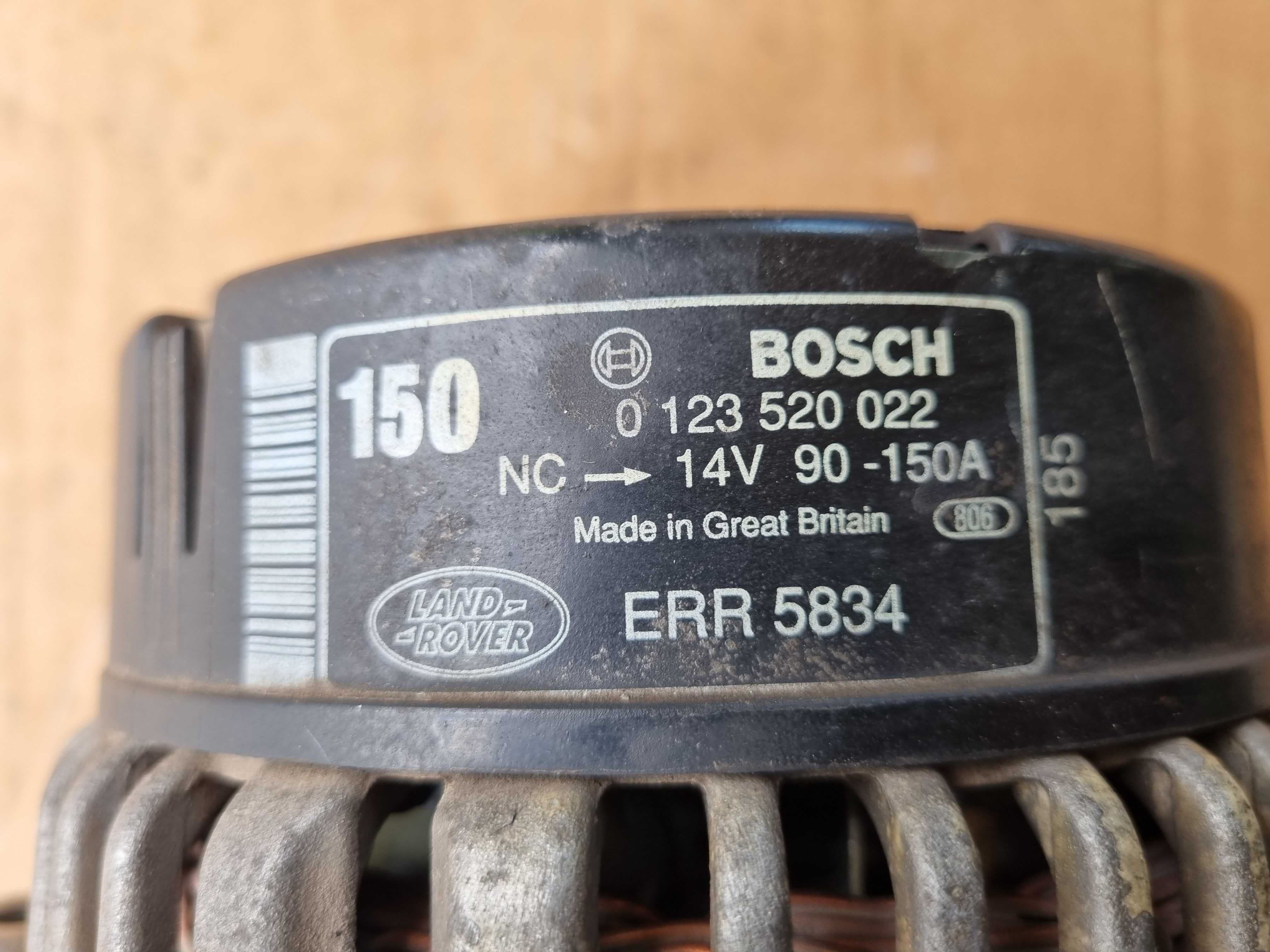 Alternator 150A Range Rover P38 4.6L V8 4.0L V8 od 99 ERR5834 Bosch #2