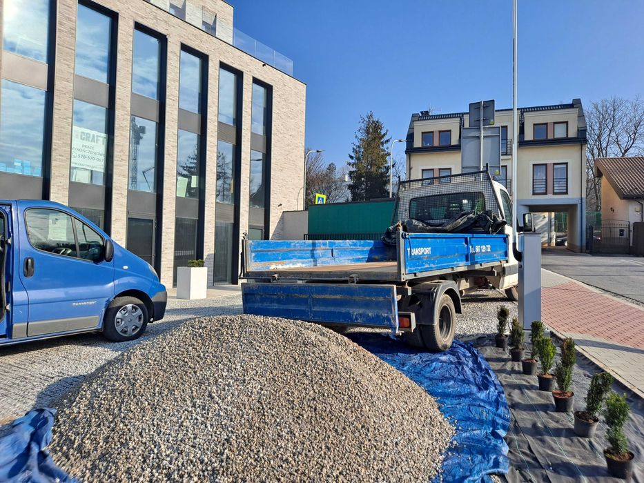 Grys szary dolomit, kruszywo dolomitowe Kraków i okolice mała wywrotka