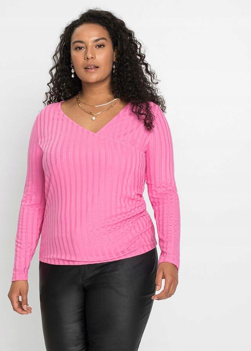 B.P.C bluzka różowa prążek r.32/34