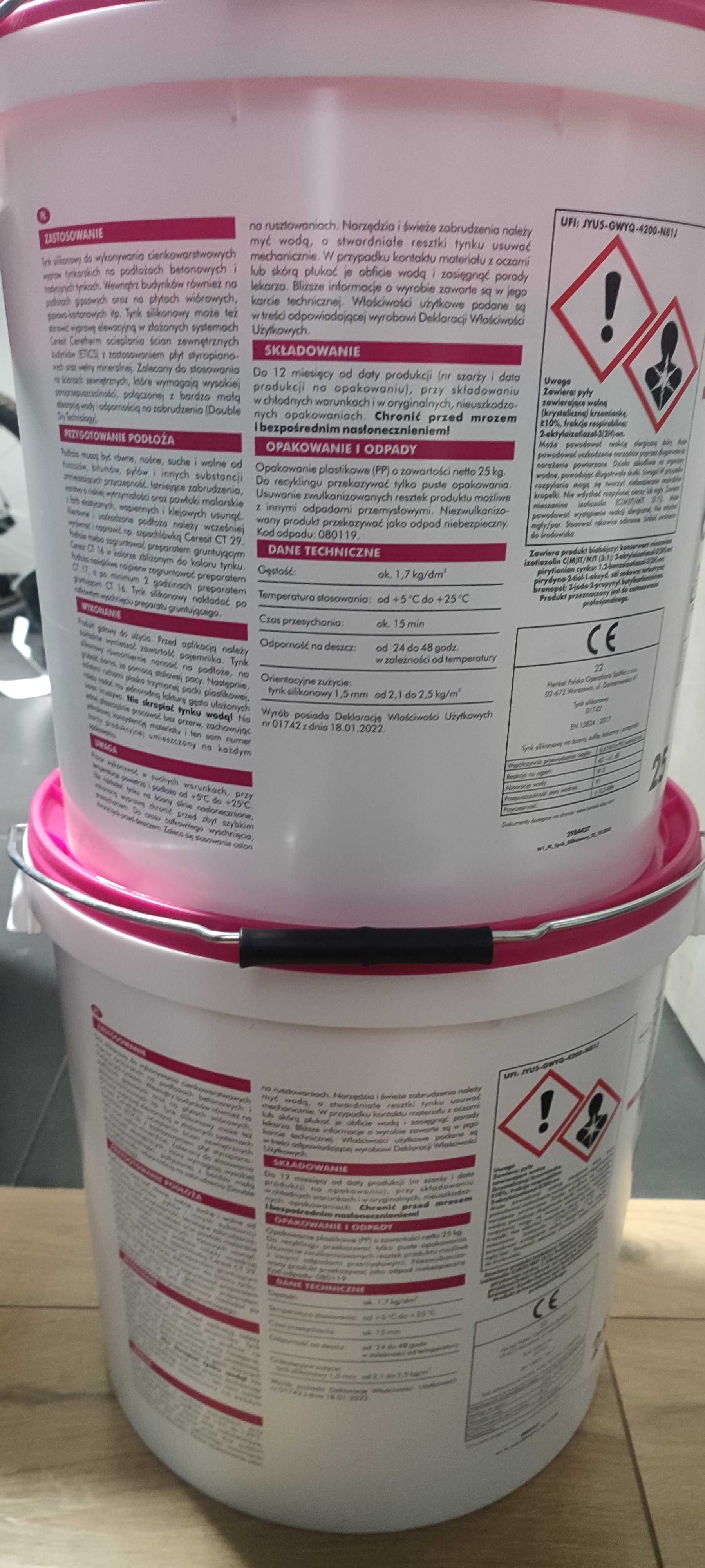Tynk silikonowy Ceresit 25kg