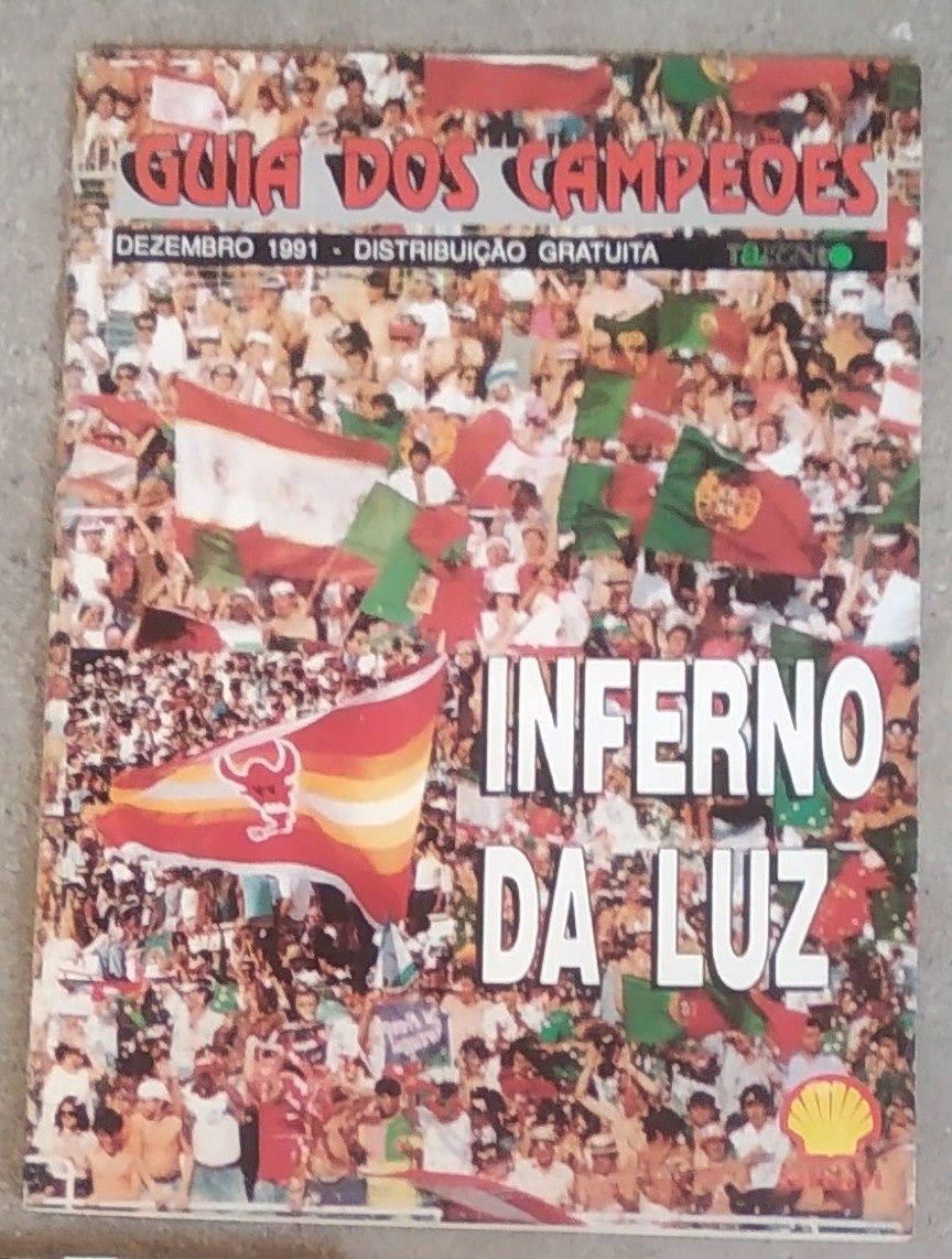 Revista do Benfica Ilustrado de 1992 e 1993 e Guia dos Campeões dez.91