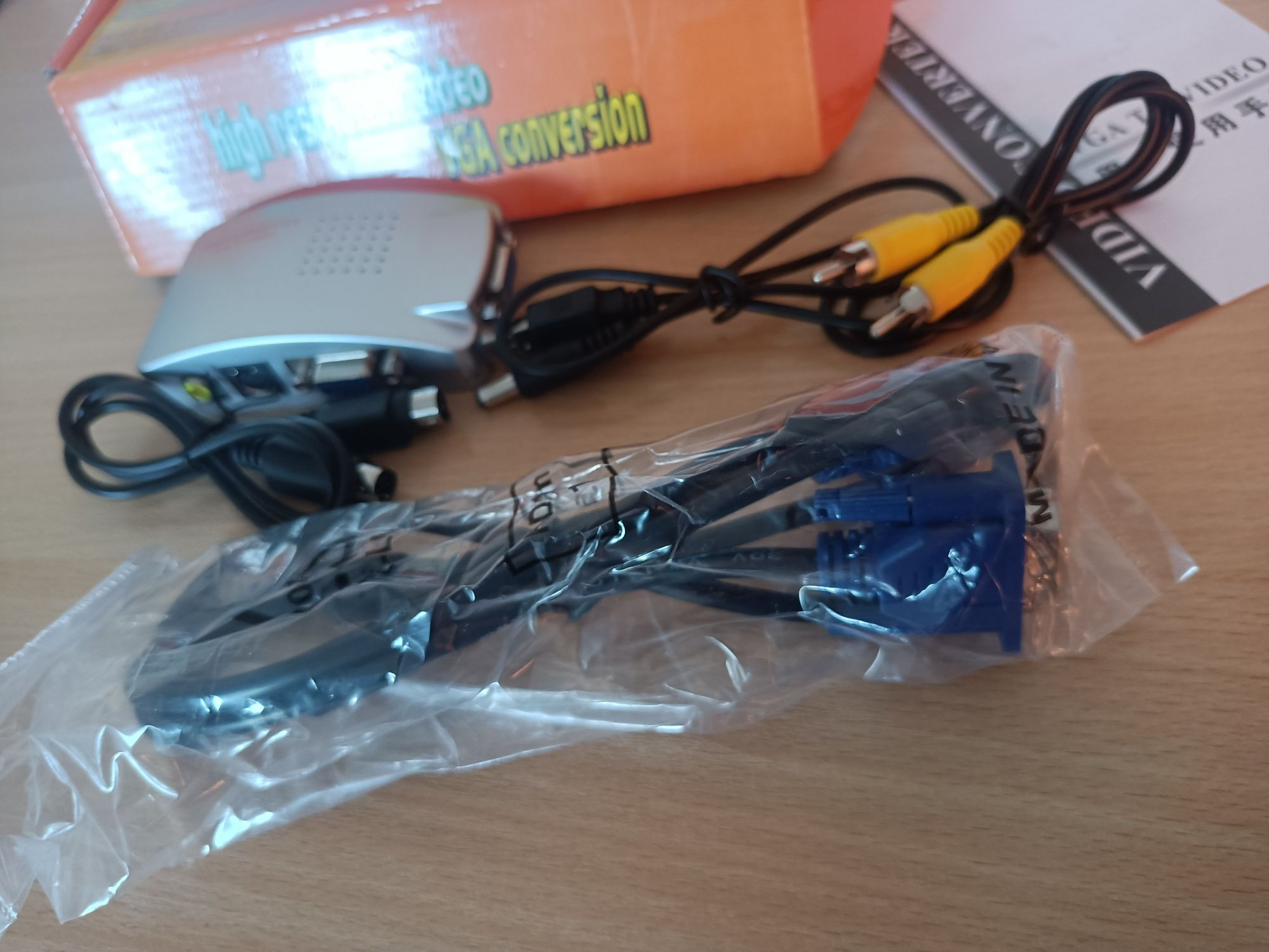 Konwerter Wideo VGA na AV RCA S-Video Monitor PC