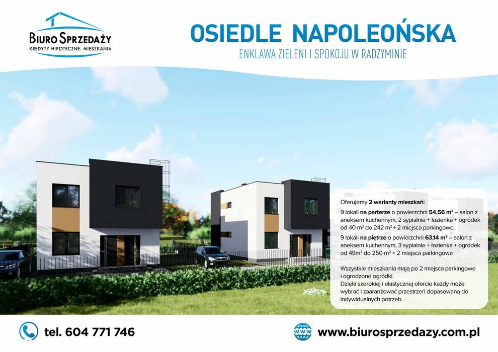 Przedmieścia Radzymina+4 Pokoje+2Mp+Ogródek-Super Cena