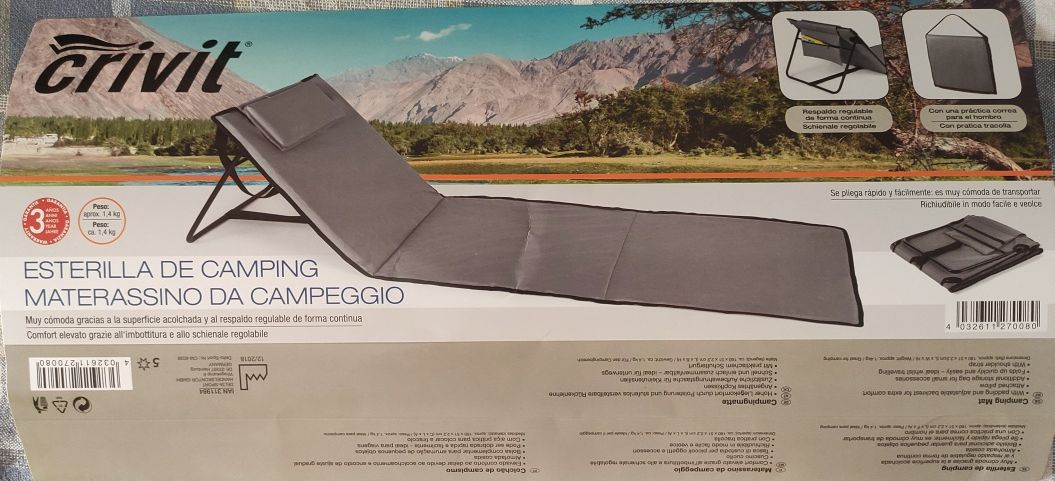 Cadeira/esteira de campismo/praia NOVA