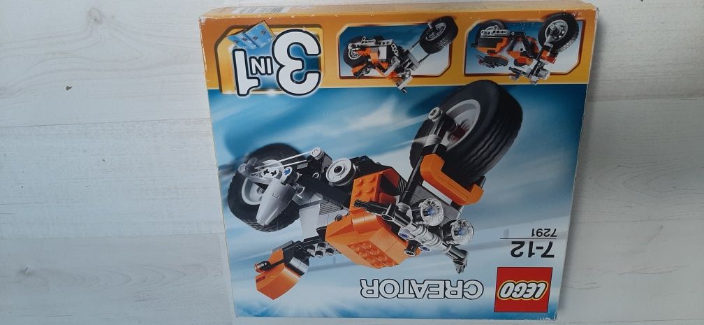 Lego creator 7291 motocykl 3w1 motor kompletny