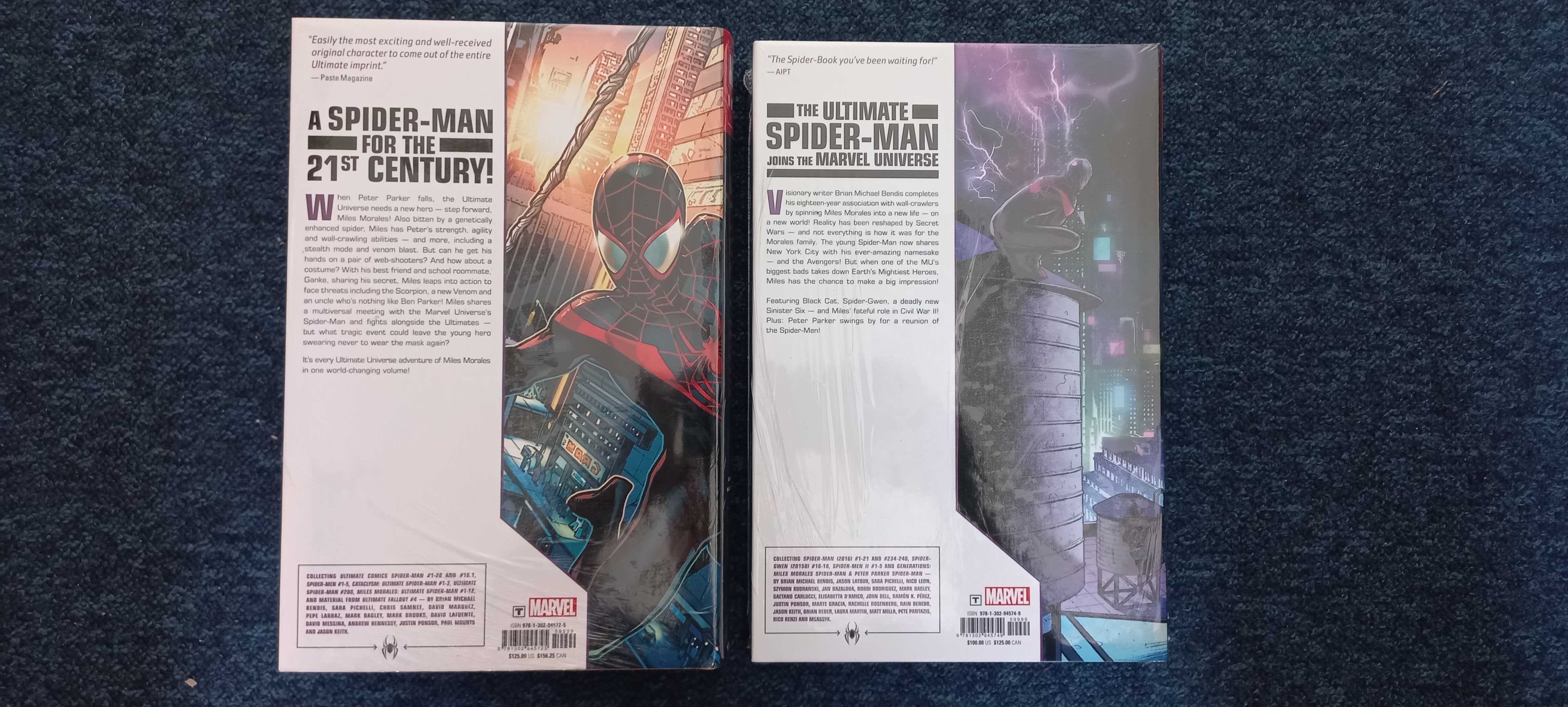 Spider-man Miles Morales by Bendis omnibus vo.1 + vol.2 DM cover folia