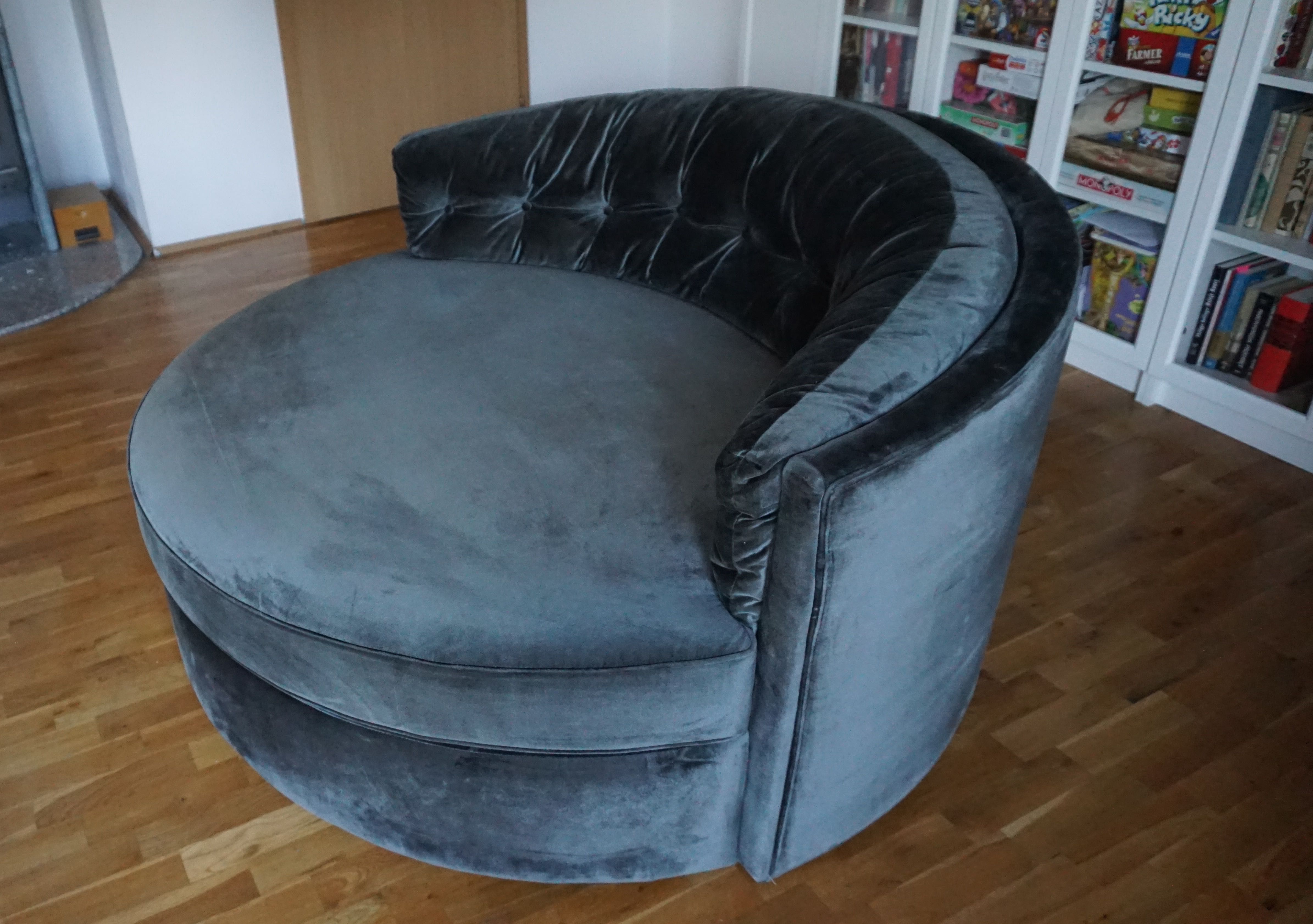 Fotel sofa okrągła Kare Design Music Hall 158x83 cm