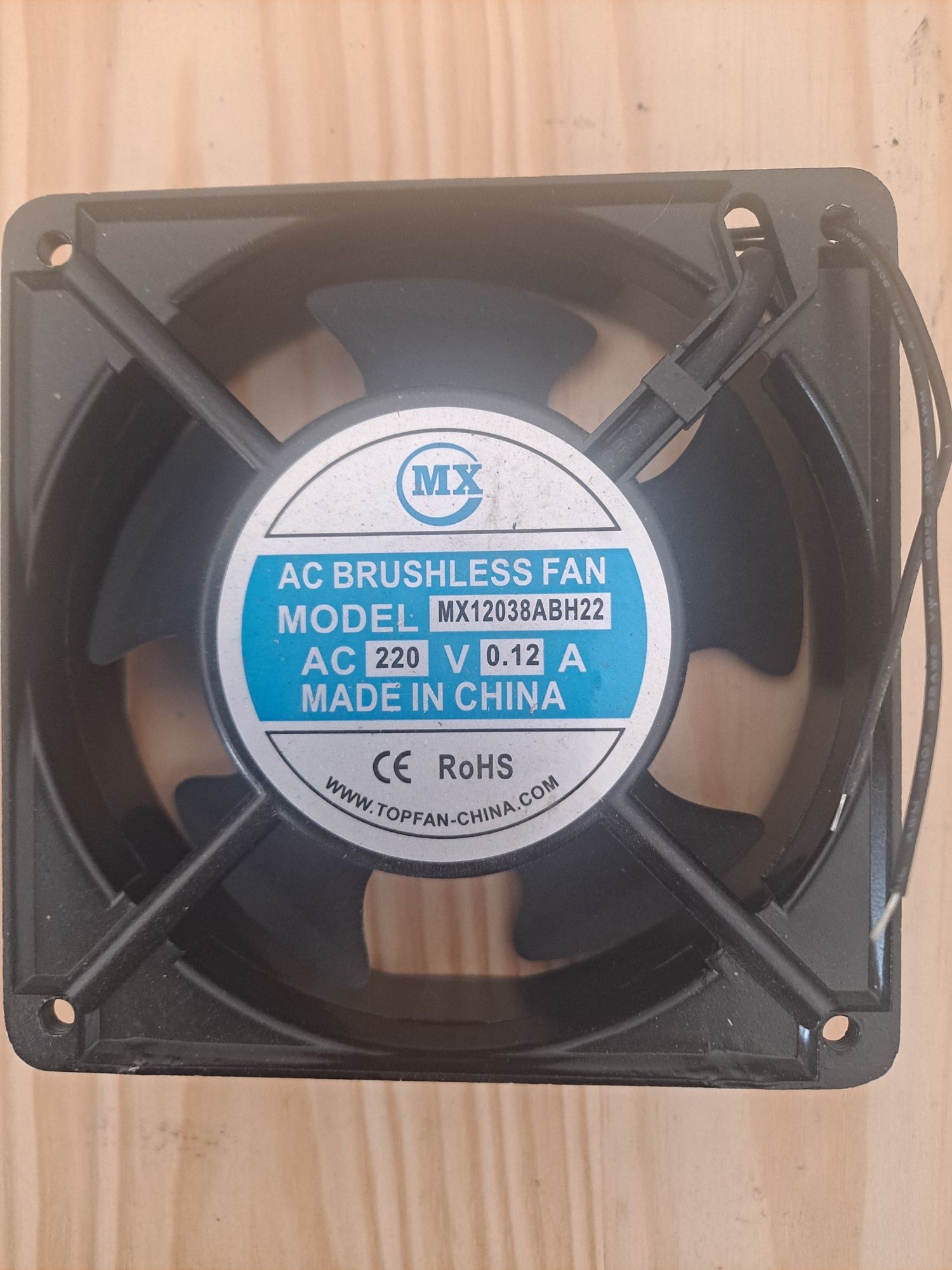 Cinco unidades (5) Ventiladores Axial AC Brushless MX12038