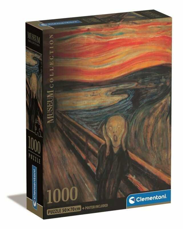 CLEMENTONI 39791 puzzle 1000 elementów Krzyk MUSEUM MUNCH
