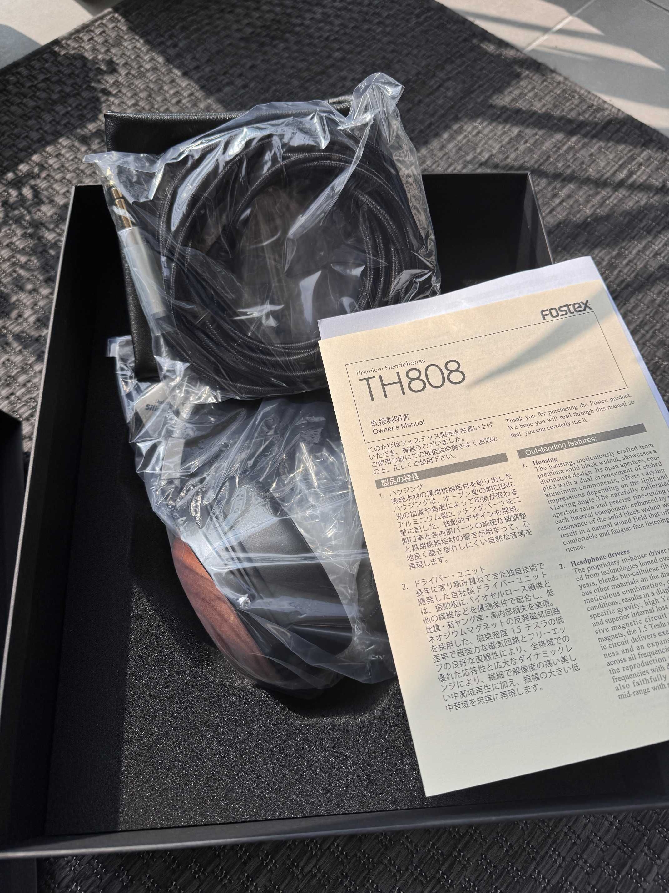Sluchawki Hi-Fi Fostex Th808 -Nowe