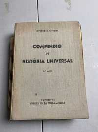 Livro - Ref CxC - António G. Mattoso - compêndio de história universal