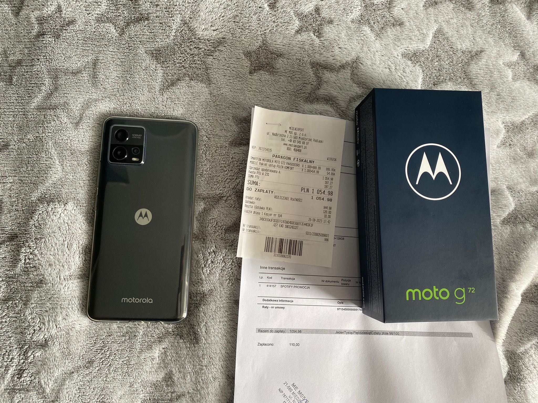 Motorola g72 gwarancja