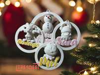 Decoração de Natal Personalizada para Árvore – Nome à tua escolha