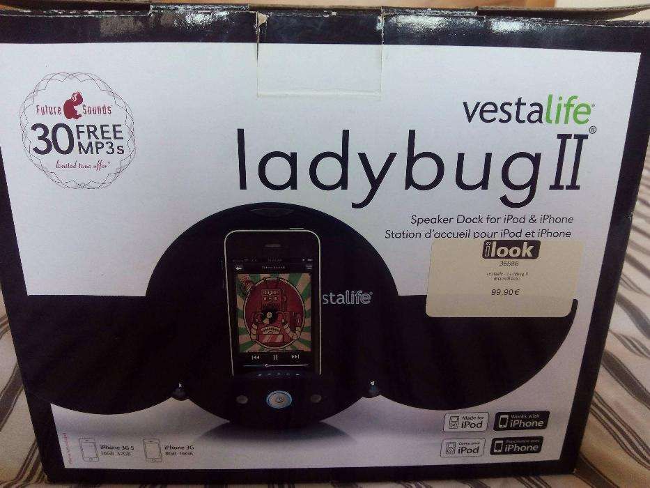 Vestalife Ladybug II [Speaker Dock p/ iPod e iPhone] NOVO 50% DESCONTO