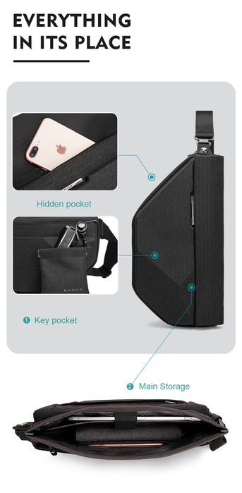 Сумка Xiaomi BANGE BG-7502 Mi рюкзак бананка чехол клатч sling bag клю