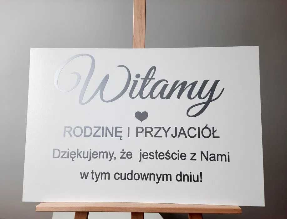 Witamy rodzinę i przyjaciół tablica powitalna tablica ślubna