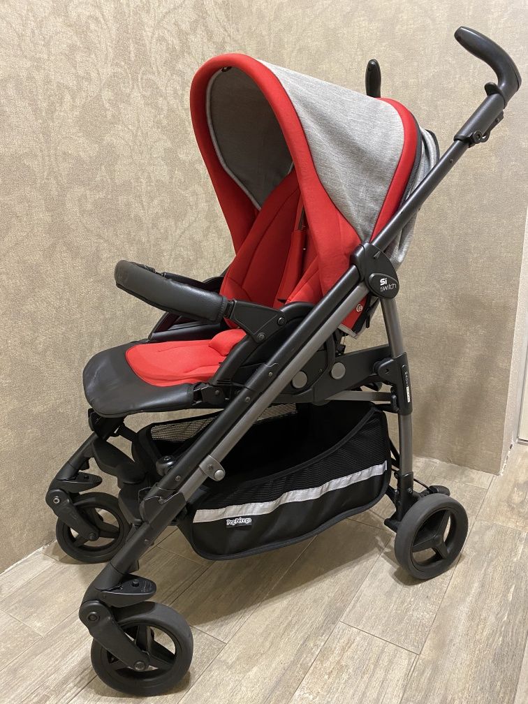 Коляска Peg-Perego Si Switch Completo F53-DX79 Червона з сірим