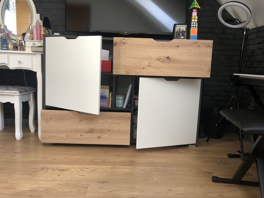 Biurko i komoda młodzieżowa brw
