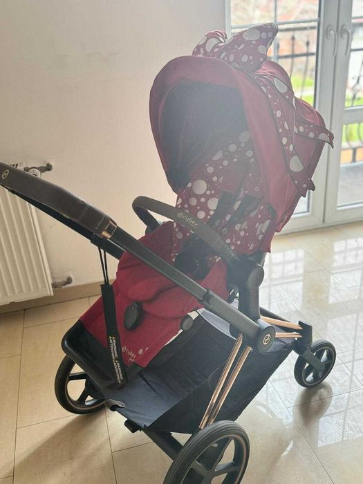 Wielki Zestaw Cybex E-Priam Pettie Coat + Ferrari + inne akcesoria!